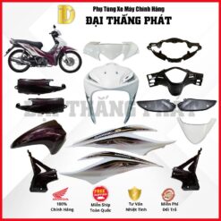 (Có bán lẻ) Dàn áo xe Wave S 110cc năm 2013 - màu Trắng nâu Dexule - R150 chính hãng Honda