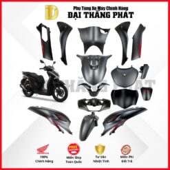 (Có bán lẻ) Dàn áo xe SH160cc (2024) K0R màu Đen Nhám NHA76 phiên bản đặc biệt chính hãng Honda