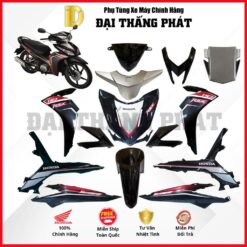 (Có bán lẻ) Dàn áo xe Wave RSX 110cc K07 năm 2012 - màu Đen - NHA69 chính hãng Honda
