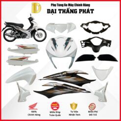 (Có bán lẻ) Dàn áo xe Wave S 110cc năm 2011 đời cuối - màu Trắng - NHB35 chính hãng Honda
