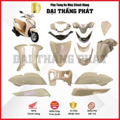 (Có bán lẻ) Dàn áo xe Lead 125cc (2013-2015) màu Vàng nhạt - YR299U chính hãng Honda