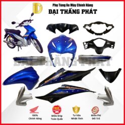 (Có bán lẻ) Dàn áo xe Wave RS 110cc năm 2009 - màu Xanh đậm - B206M chính hãng Honda