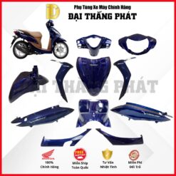(Có bán lẻ) Dàn áo xe Vision 110cc đời đầu KZL màu Xanh dương - PB390 chính hãng Honda