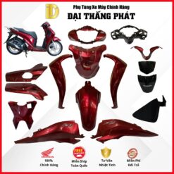 (Có bán lẻ) Dàn áo xe SH 125/150cc K77 (2016-2017-2018-2019) - màu Đỏ - R368 chính hãng Honda