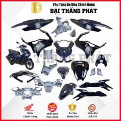 (Có bán lẻ) Dàn áo xe Air Blade 160cc K2Z/K3A (4Val) (2023-2024) màu Xanh xám - PB426P - Bản tiêu chuẩn chính hãng Honda