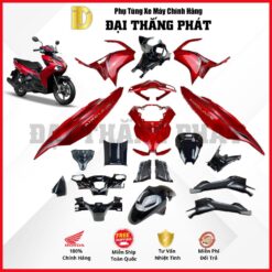 (Có bán lẻ) Dàn nhựa xe Air Blade 125cc K1F/K1G (2020-2021-2022) Màu Đỏ đen xám - R340 chính hãng Honda