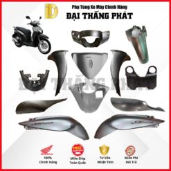 (Có bán lẻ) Dàn áo xe SH Mode năm 2015 - màu Xám đen - YR320 chính hãng Honda