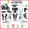 (Có bán lẻ) Dàn áo xe Winner 150cc năm 2022 màu Trắng - NHB55P - Phiên bản Tiêu Chuẩn  - Phanh thường chính hãng Honda