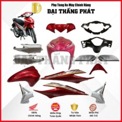 (Có bán lẻ) Dàn áo xe Wave S 110cc năm 2011 - màu Đỏ - R340C chính hãng Honda