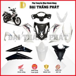 (Có bán lẻ) Dàn áo xe Winner K56 (2017-2019) màu Trắng đen - NHB35 chính hãng Honda