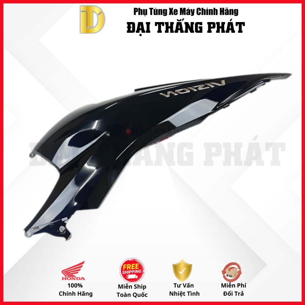 (Có bán lẻ) Dàn áo Vision 110cc (2023) K2C màu Đen bóng NHC25 phiên bản tiêu chuẩn chính hãng Honda - Ảnh 2