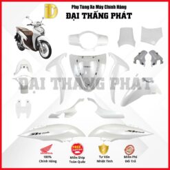 (Có bán lẻ) Dàn áo xe SH Mode 125cc K1N năm 2020 - màu Trắng Nâu - NHB35P - Bản Thời trang - Phanh ABS chính hãng Honda