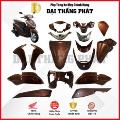 (Có bán lẻ) Dàn áo xe Lead 125cc (2013-2015) màu Nâu - YR303 chính hãng Honda