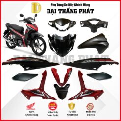 (Có bán lẻ) Dàn áo xe Wave RSX 110cc K90 năm 2018 - màu Đỏ - R340C chính hãng Honda