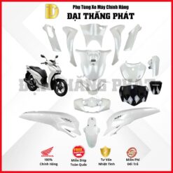 (Có bán lẻ) Dàn áo xe SH 125cc (2023) K0R màu Trắng đen - NHB35 - Phiên bản tiêu chuẩn chính hãng Honda