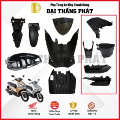 (Có bán lẻ) Dàn nhựa nhám xe Air Blade 110cc (Đầu bò / Béo) KVG năm 2011 chính hãng Honda