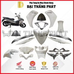 (Có bán lẻ) Dàn áo xe Air Blade 110cc KVG (Đầu bò)-Năm 2011  màu Trắng Xám-NH-B35 chính hãng Honda
