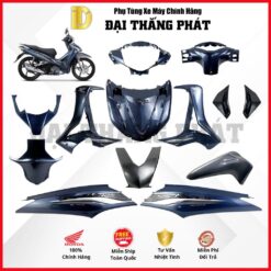 (Có bán lẻ) Dàn áo Future 125cc KYZ (2016-2017) - Màu Xanh - PB389 chính hãng Honda