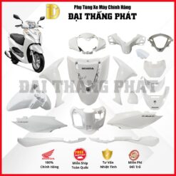 (Có bán lẻ) Dàn áo xe Lead 125cc K2T năm 2022 màu Trắng đen - NHB35P - Phiên bản tiêu chuẩn chính hãng Honda