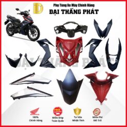 (Có bán lẻ) Dàn áo xe Winner K56 (2016) màu Xanh đỏ đen - PB406 chính hãng Honda