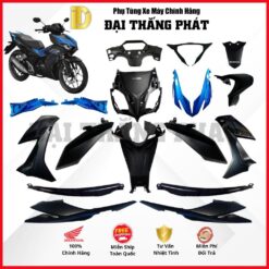 (Có bán lẻ) Dàn áo xe Winner X K56 năm 2019 màu Đen xanh - NHA76H chính hãng Honda