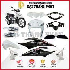 (Có bán lẻ) Dàn áo xe Wave RS 110cc năm 2013 - màu Trắng Đen - NHB35 chính hãng Honda