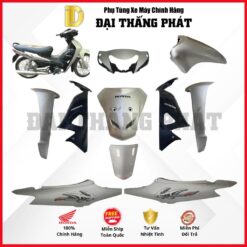 (Có bán lẻ) Dàn áo xe Wave Cá 100cc năm 2006 - màu Bạc - NH411M chính hãng Honda