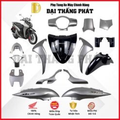 (Có bán lẻ) Dàn áo xe SH Mode 125cc K1N năm 2020 - màu Bạc Đen - NHB18M- Phiên bản Cá tính - Phanh ABS  chính hãng Honda