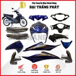 (Có bán lẻ) Dàn áo xe Wave S 110cc năm 2009 - màu Xanh đậm - PB373M chính hãng Honda