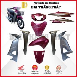 (Có bán lẻ) Dàn áo xe Wave S 100cc năm 2008 màu Tím - RP173M chính hãng Honda