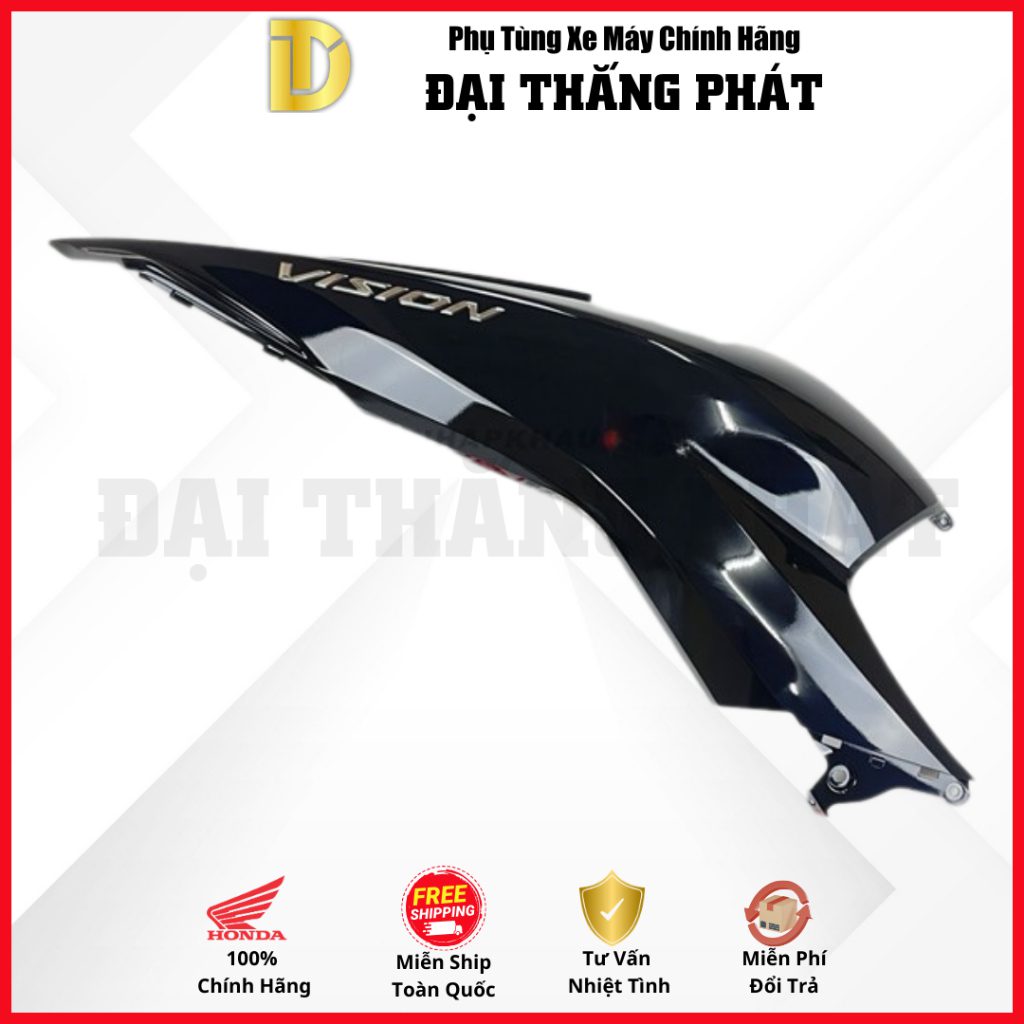 (Có bán lẻ) Dàn áo Vision 110cc (2023) K2C màu Đen bóng NHC25 phiên bản tiêu chuẩn chính hãng Honda - Ảnh 3