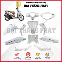 (Có bán lẻ) Dàn áo xe Vision 110cc đời đầu KZL màu Trắng - NHB35 chính hãng Honda