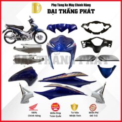 (Có bán lẻ) Dàn áo xe Wave S 110cc năm 2011 - màu Xanh Đậm - PB-373M chính hãng Honda