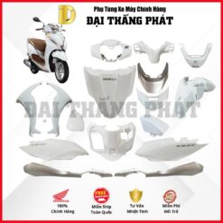 (Có bán lẻ) Dàn áo xe Lead 125cc (2016-2017-2018) màu Trắng nâu - NHA96P chính hãng Honda