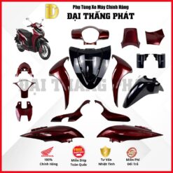 (Có bán lẻ) Dàn áo xe SH Mode 125cc K1N năm 2020 - màu Đỏ đen - R368C - Phiên bản Cá tính - Phanh ABS  chính hãng Honda