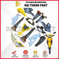 (Có bán lẻ) Dàn áo xe Wave RS 100cc (2007) màu Vàng *106* chính hãng Honda
