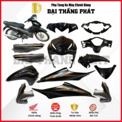 (Có bán lẻ) Dàn áo xe Wave S 110cc năm 2009 - màu Đen - NHA69P chính hãng Honda