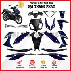 (Có bán lẻ) Dàn áo xe Winner X K56 năm 2019 màu Xanh bạc đen - PB421 chính hãng Honda