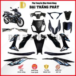 (Có bán lẻ) Dàn áo xe Winner X 150cc năm 2020 màu Xanh Đen Bạc - PB406M - Phiên bản camo - Phanh thường chính hãng Honda