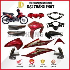 (Có bán lẻ) Dàn áo xe Wave S 110cc năm 2010 - màu Đỏ - R340C chính hãng Honda