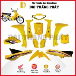 (Có bán lẻ) Dàn áo xe Wave Anpha 100cc năm 2004 - màu Vàng - Y106 chính hãng Honda