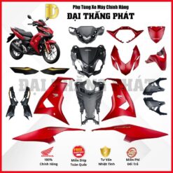 Alternative view of Dàn áo 34 chi tiết (nhựa nhám + nhưa màu) xe Winner K2P (2023-2024) các màu chính hãng Honda