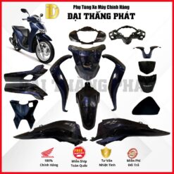 (Có bán lẻ) Dàn áo xe SH 125/150cc K77 (2016-2017-2018-2019) - màu Màu Xanh lam- PB403 chính hãng Honda