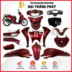 (Có bán lẻ) Dàn áo xe SH 125/150cc (2020) K0R màu Đỏ - R368C chính hãng Honda