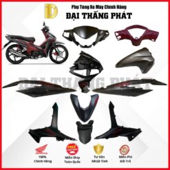 (Có bán lẻ) Dàn áo xe Wave RSX 110cc K90 năm 2019 - màu Xám đỏ - NHB83 chính hãng Honda