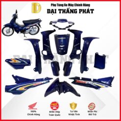 (Có bán lẻ) Dàn áo xe Wave Anpha 100cc năm 2002 - màu Xanh Đậm - PB171MU chính hãng Honda