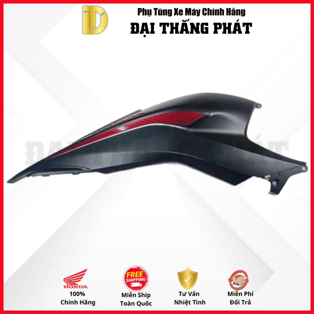 (Có bán lẻ) Dàn áo Vision 110cc (2023) K2C màu Đen Nhám NHA76 phiên bản thể thao chính hãng Honda - Ảnh 4