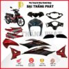 (Có bán lẻ) Dàn áo xe Wave RS 110cc năm 2013 - màu Đỏ Đen - R340 chính hãng Honda