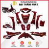 (Có bán lẻ) Dàn áo xe Wave Anpha 100cc năm 2003 - màu Đỏ Sẫm - R203M chính hãng Honda