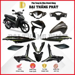 (Có bán lẻ) Dàn áo xe Wave RSX 110cc K90 năm 2017 - màu Đe Bạc - NHB83 chính hãng Honda